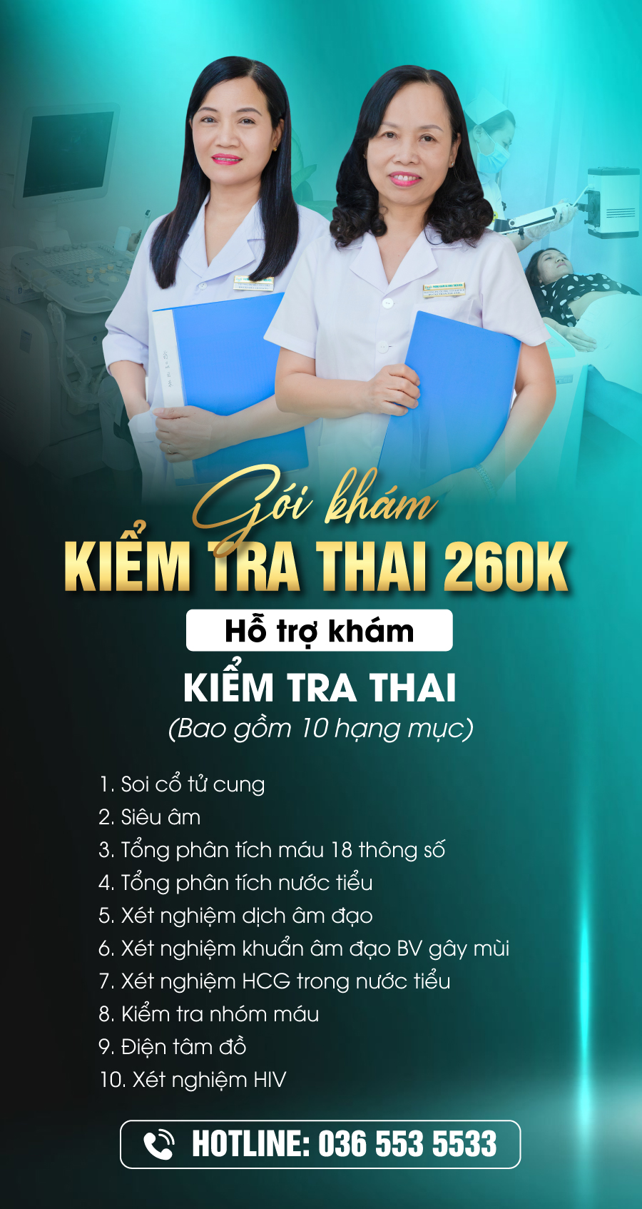 GÓI KHÁM THAI 260K